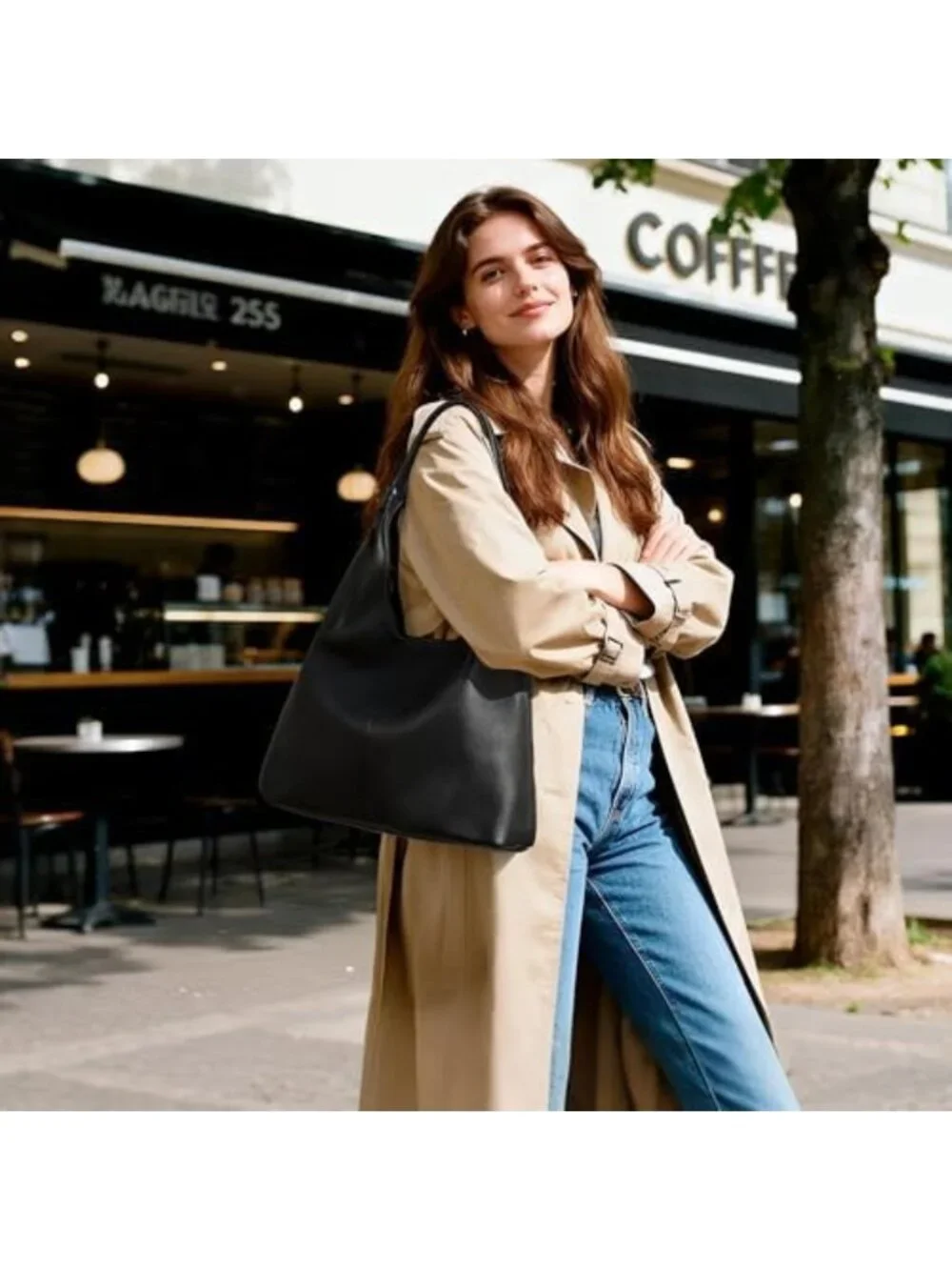 Genuine Leather Slouchy Hobo Bag for Women | Casual Chic Purse, Everyday Use